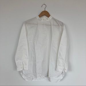 Muji white cotton blouse
